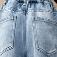 thumbnail image 4 of KVPLBQFD Girl Jeans Size 7-8 Trendy Jeans Wide Legged Pants High Waisted Pants Size 7 Girls Clothes 24 Months Girls Comfy Clothes, Blue 8-9 Years, 4 of 9