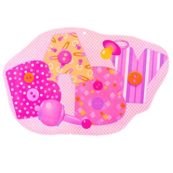 Various Baby Pink Stitching Cutout Wall Decal & Sticker (1 Pack)