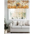 thumbnail image 5 of It's Fall Yall Valances for Windows Thanksgiving Gnome Pumpkin Leaf Linen Texture Rod Pocket Curtains Valance Short Window Treatment Drapes for Living Room, Bedroom Bathroom 56"&nbsp;W x 16" L, 5 of 5