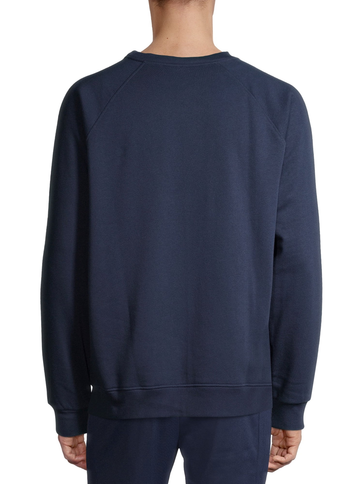 Athletic Works Men's Fleece Raglan Crew Sweatshirt, up to Size 2XL