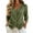 ABC28-Army Green, variant on Women'S Cotton Linen V-Neck Tops,3/4 Sleeve Button Down Blouse Lightweight Casual Flowy Loose Shirts Boho Gauze Tunic Sky Blue 2XL