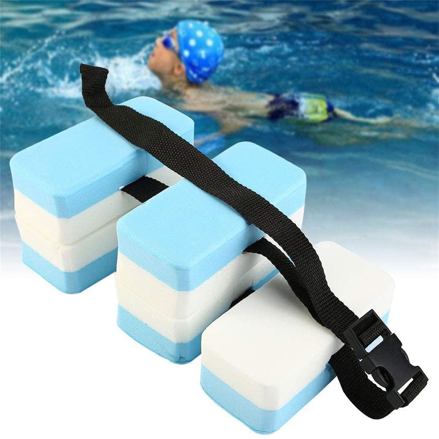 EVA Foam Aquatic Swim Floatation Belt Adjustable Safety Floating Waist