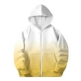 thumbnail image 3 of Vibrex Girls Lightweight Hooded Jacket Kids Windproof Jacket with Pocket Girls Soft Zip Up Hoodie Kids Gradient Color Fashion Oversized Long Sleeve Sweatshirt Jacket Hooded Sweatshirt 4-12 Years, 3 of 8