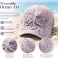 thumbnail image 5 of KEVCHE 3D Ocean Creatures Embroidery Cap,Adjustable Cotton Baseball Cap,Raised Embroidered Sea Animal Hat for Beach Travel, 5 of 6