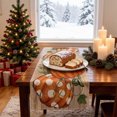thumbnail image 4 of Racsoh Thanksgiving Table Runner, Fall Pumpkin Maple Leaf Printing Kitchen Tablecloth, Festive Party Dining Decoration, for Home Restaurant Gathering Decor (D), 4 of 6