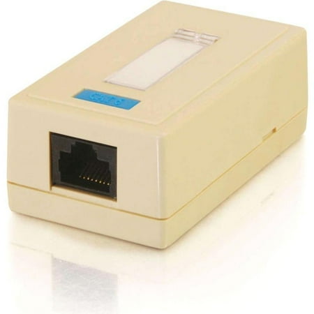 1PORT CAT5E SURFACE MOUNT BOX 110/KRONE IDC PUNCHDOWN WHITE