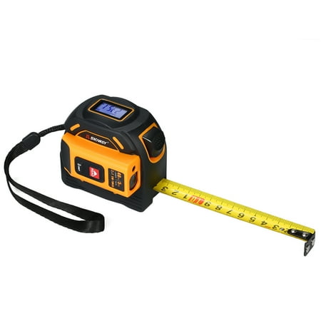 

SNDWAY Digital Distance Meter Units Switchable Rangefinder Handheld Infrared Finder 2 in 1 5m Measuring Tape 40m Ruler with LCD Display