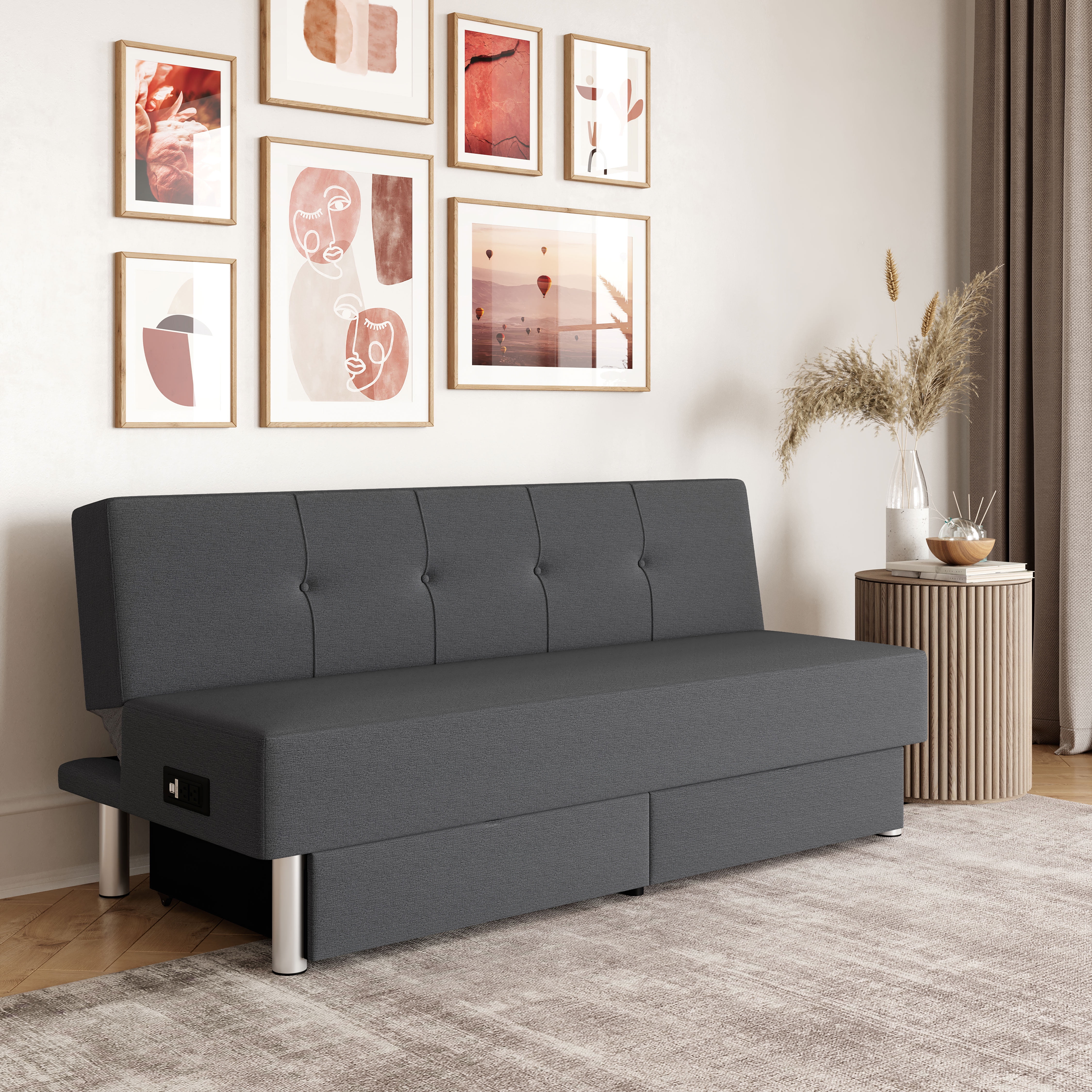 Lifestyle Solutions Windsor Full Size Convertible Futon