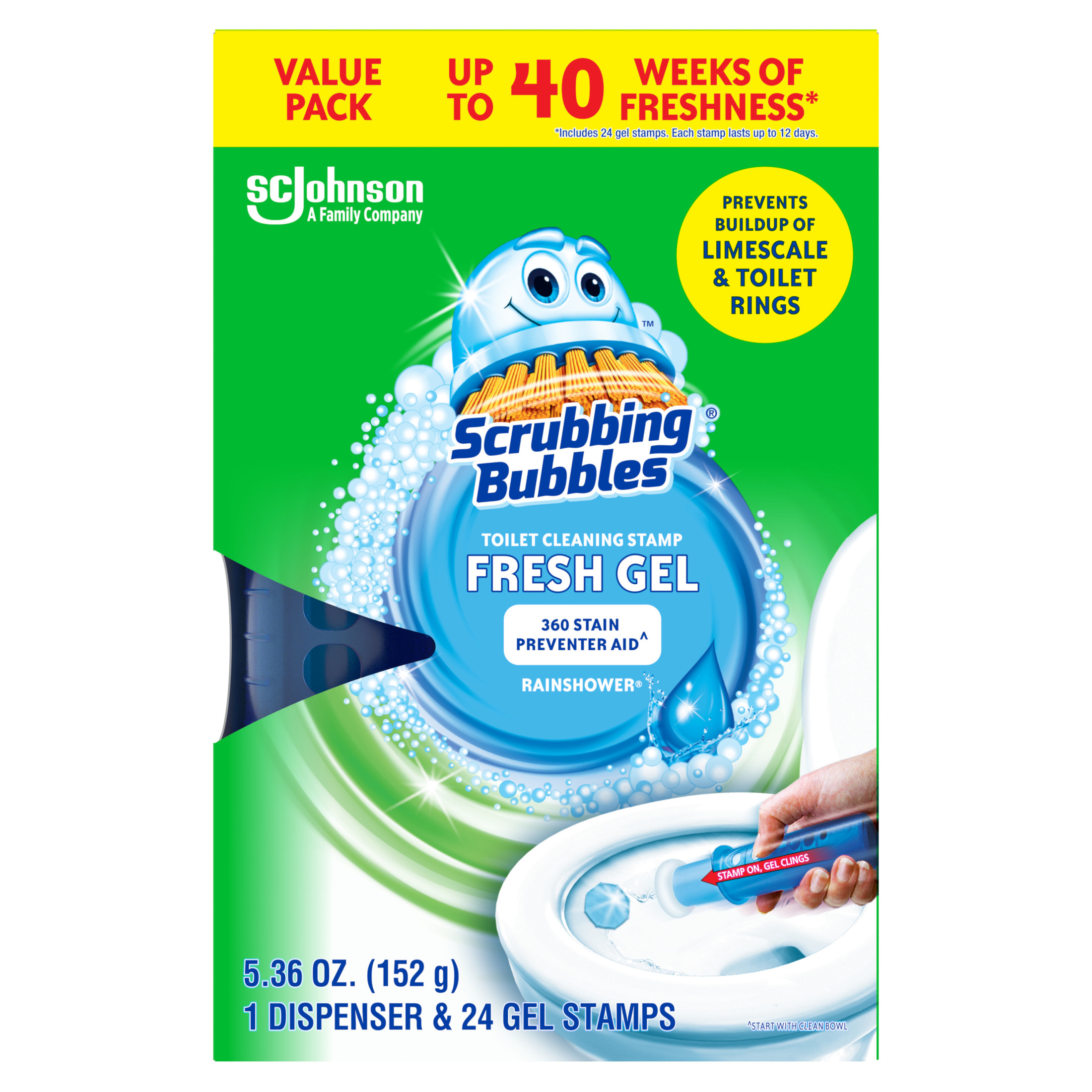 Scrubbing Bubbles Fresh Gel Toilet Stamps, 24 Count photo 8