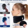 thumbnail image 3 of Collarín cervical para mujeres y hombres, collarín cervical, collarín cervical suave, collarín cervical ajustable universal, soporte de cuello suave para aliviar el dolor y la tensión cervical, 3 of 4
