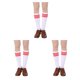 thumbnail image 5 of Minnieouse Medias hasta el muslo a rayas, medias antideslizantes para Cosplay, juegos deportivos, calentadores para piernas, Día de San Valentín, rayas Type1 Minnieouse CBP354583, 5 of 6