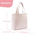 thumbnail image 4 of Bolsa de yoga MYQ MOYAQI de lona con bolsillo mate, color rosa, 4 of 7