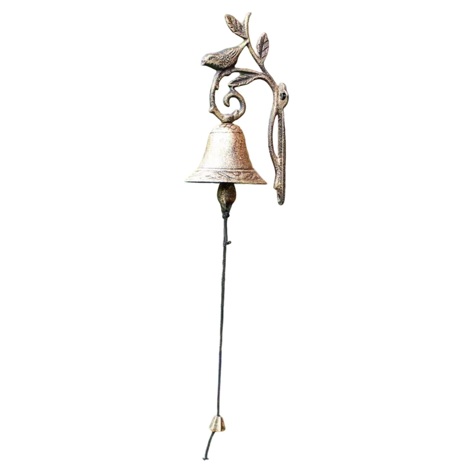 Vintage Witch Doorbell – Iron Halloween Decoration Bell With "Witch Bell" Engraving, Wall Mount For Porch Or Garden