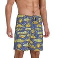 thumbnail image 2 of Fotbe Cartoon Submarines Pantalones Cortos de Pijama para Hombre, Ropa de Dormir, Pantalones de Pijama Cortos para Hombre-X-Large, 2 of 6