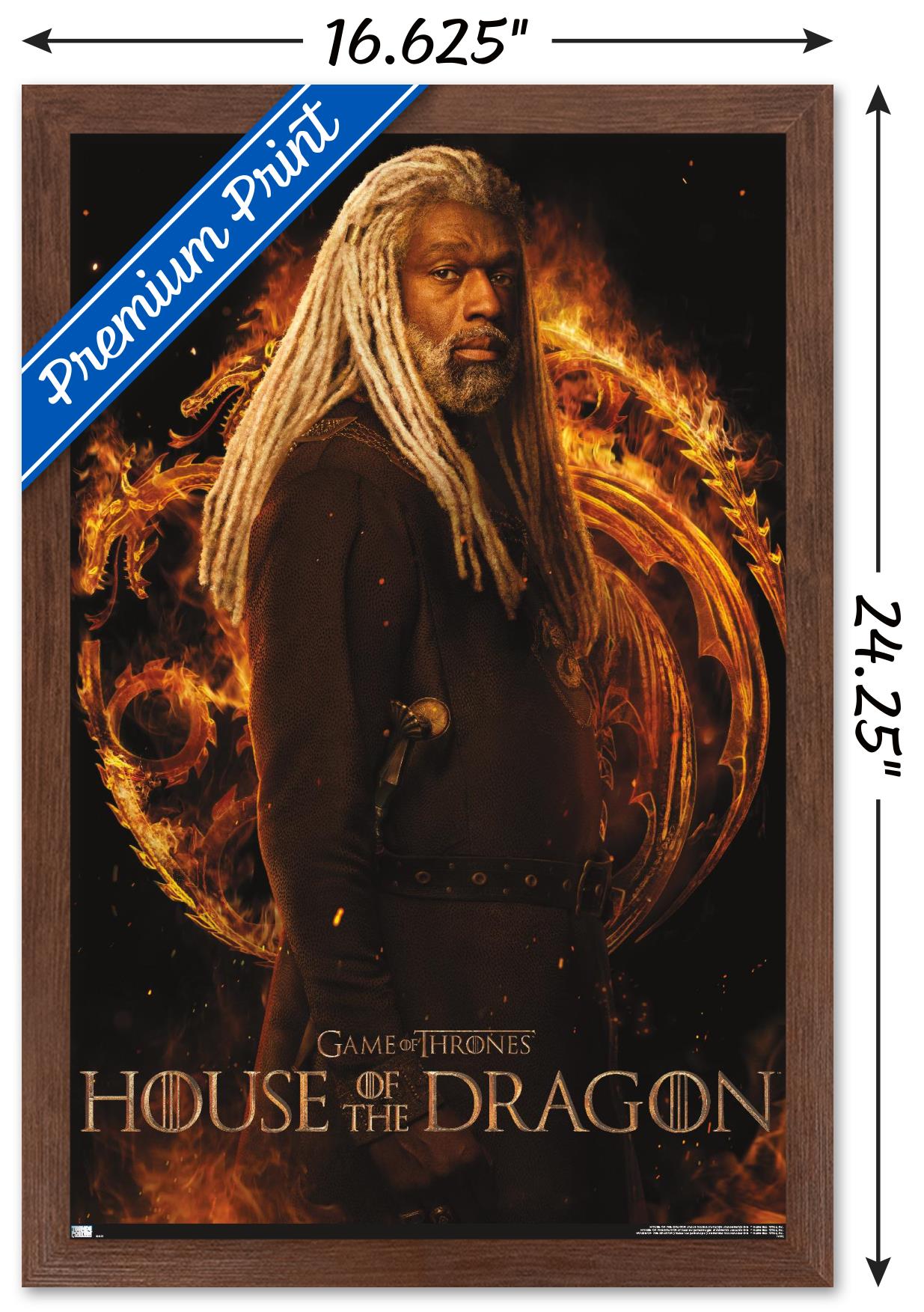 House of the Dragon - Corlys One Sheet Wall Poster, 14.725" x 22.375" Framed