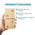 thumbnail image 7 of GSE Games & Sports Expert 5"x2.5" 28 Pieces Multi-Color Dots Giant Wooden Dominoes Game Set with Carry Bag. Family Dominoes Game Set for Outdoor Lawn Yard Games (Small), 7 of 7