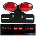 thumbnail image 4 of Brake LED Brake Tail Light Universal Retro Double Oval Turn  License Plate Lamp Motorcycle Refitting, 4 of 8