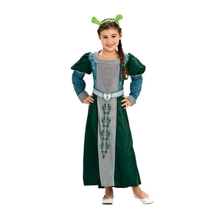 Shrek Forever After - Deluxe Fiona Toddler / Child Costume Green Medium (8-10)