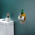 thumbnail image 4 of Creatives Frog Riding Monocycle - Portarrollos de Papel Montado en la Pared, Diseño Único, para Decoración del Hogar, Pared del Baño, 4 of 5