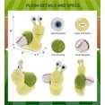thumbnail image 2 of DolliBu Yellow Snail Stuffed Animal with Baseball Plush - Soft Plush Huggable Snail, Adorable Playtime Plush Toy, Cute Wildlife Gift, Baseball Plush Animal Toy for Kids, Adults - 9 Inch, 2 of 6