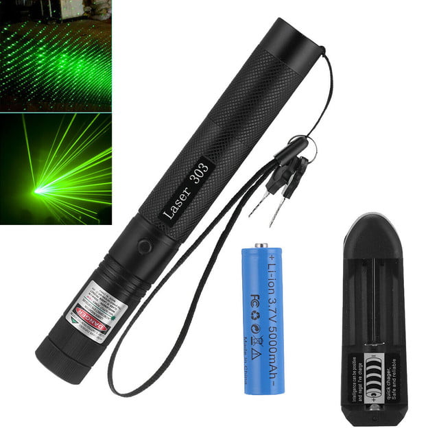 Rechargeable 900Miles Green Laser Pointer Pen 532nm Visible Beam 18650Battery 