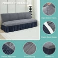 thumbnail image 5 of Namzi Sofa Cover for sofas Stretch Couch Covers for Living Room Easy Fit Washable Furniture Sofa Protector with Skirt,1 Piece 62.99-74.8inch (Light Grey), 5 of 5