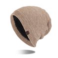 thumbnail image 2 of Bibifish Womens Ribbed Knit Slouchy Beanie Hat Lined Soft Warm Stretchy Hat Cold Weather Daily Casual Wear Cozy Trendy Hats, 2 of 5