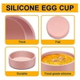 thumbnail image 3 of Sartén de silicona para freidora de aire, molde reutilizable para hacer huevos sous egg, molde para freidora de aire, olla individual para huevos en microondas, rosa, 4 piezas, 3 of 5