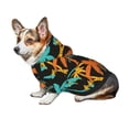 thumbnail image 7 of Fotbe Palm Trees Print Small Dog Sweater Hoodies Pet Grey Hooded Soft Fleece Sweatshirts with Pocket Fall Winter Puppy Cat Sweaters Warm Clothes-X-Large, 7 of 7