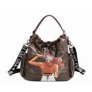Nicole Lee Blind Date Denim Drawstring Bag