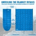 thumbnail image 4 of Manta de camping 3M Thinsulate con aislamiento, acolchada, impermeable, 4 of 8