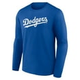 thumbnail image 2 of Men's Royal Los Angeles Dodgers Wordmark Long Sleeve T-Shirt, 2 of 3