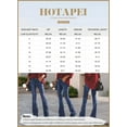 thumbnail image 5 of HOTAPEI Flare Jeans for Women Mid Rise Jeans Wide Leg Denim Pants, 5 of 5