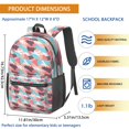 thumbnail image 3 of 17 Inch Lightweight Backpack,PVC Waterproof Oxford Fabric, Ergonomically Designed, with Large Capacity, Camouflage Print, 3 of 5