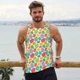 thumbnail image 6 of Salouo colorful easter eggs for Men's Tank Tops,Sleeveless Muscle Shirts for Men Quick Dry Workout Tank Top Gym Muscle Tee Fitness Bodybuilding Sleeveless T Shirt-XX-Large, 6 of 7