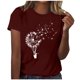 thumbnail image 1 of Blusas para las Mujeres Casual Impreso Cuello en V Manga Corta Suéter, Ligero Y Elegante Tops Cortos para las Mujeres, 1 of 4