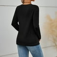 thumbnail image 2 of SUNBS Blouses for Women Dressy Casual Crewneck Womens Tops Pleated Long Sleeve Shirts for Women Blouses, 2 of 7