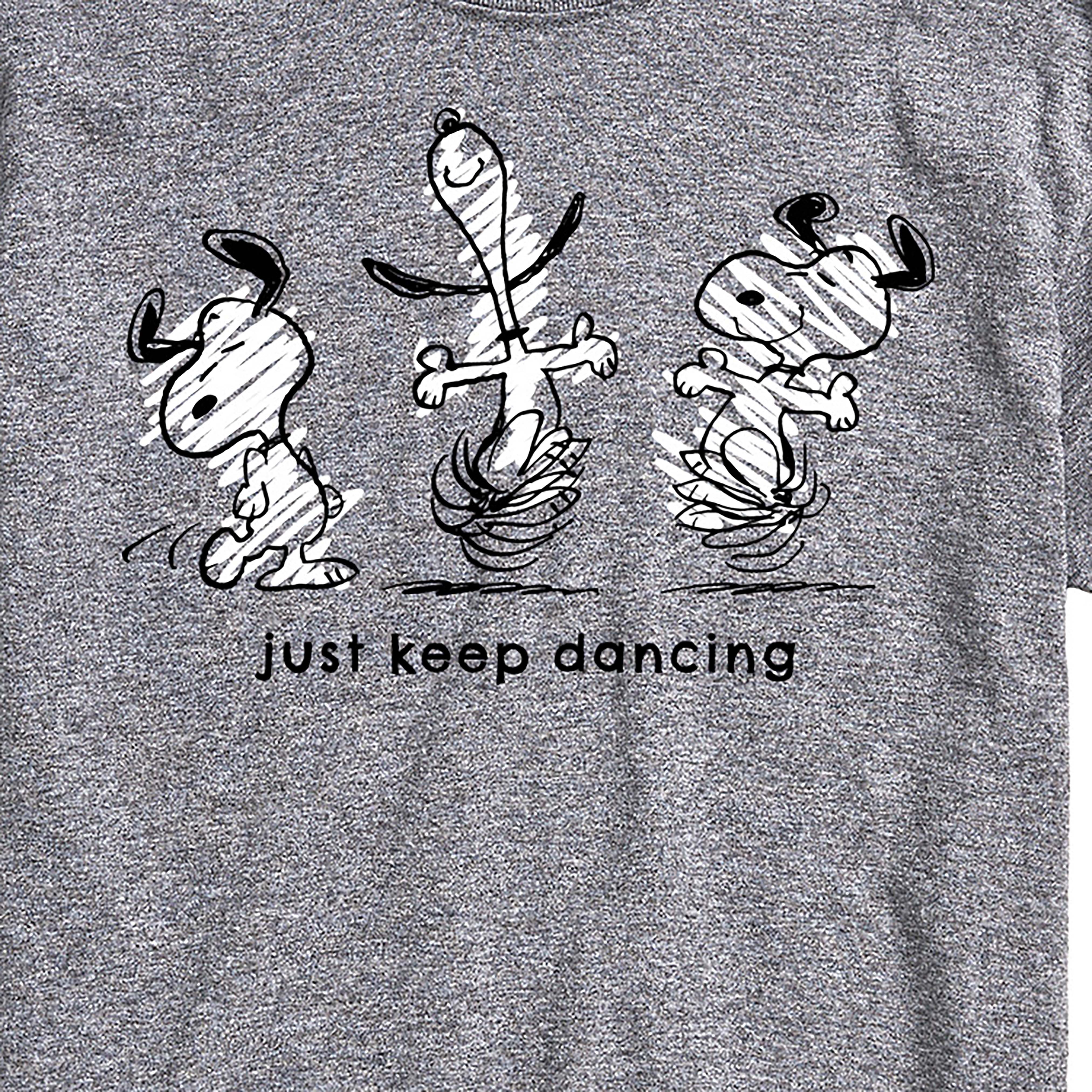 Peanuts - Snoopy Just Keep Dancing - Men's Short Sleeve Graphic T-Shirt -  Walmart.com, image size:4050x4050