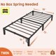 thumbnail image 2 of Historyli Marco de cama individual de 25 cm,plataforma de metal,sin tornillos,sin somier,resistente,capacidad de 362 kg,montaje sin herramientas con listones y patas de hierro reforzado, 2 of 8