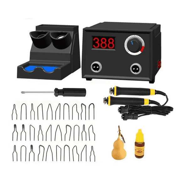 Kit Cautin Pirografo Electrico Adjustable 38pcs