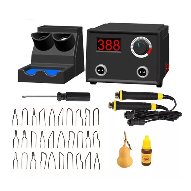 Kit Cautin Pirografo Electrico Adjustable 38pcs