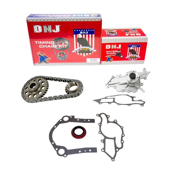 DNJ TK4139WP Timing Chain Kit with Water Pump Fits Cars & Trucks 99-08 Ford 3.0L V6 OHV 12V