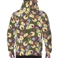 thumbnail image 7 of Naloa Ladybugs And Flowers On A Wooden Men's Casual Hooded Collar Drawstring Hoodies Pullover Sweatshirts Casual Long Sleeve Shirts-4X-Large, 7 of 7