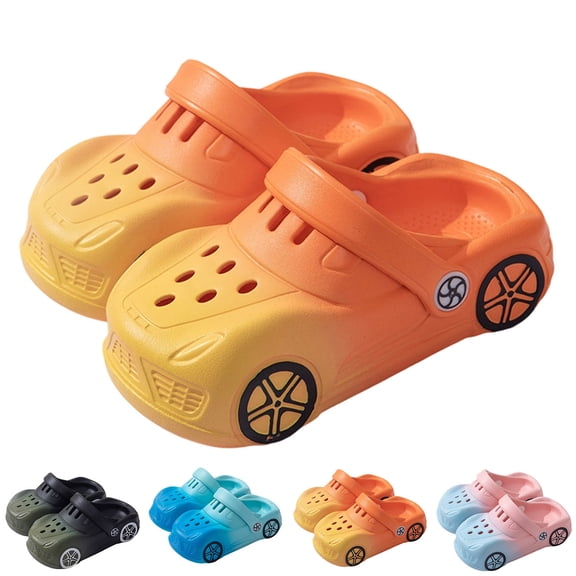 CAIXIA Toddler Sandals Girls Summer Casual Sandals For Toddlers Lightweight Breathable On Beach Shoes With Cartoon Car Design For Outdoor Play,Pink