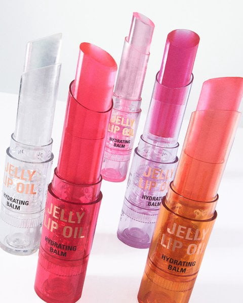 Revolution Jelly Lip Oil Stick, Hydrating with Hyaluronic Acid, Popsicle Peach