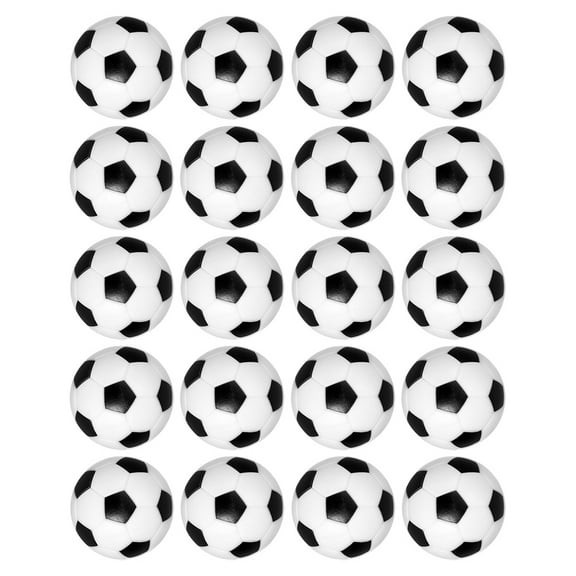 HONMEET 20Pcs Mini Soccer Ball Resin Material For Game Enthusiasts