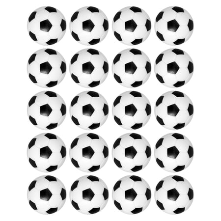 HONMEET 20Pcs Mini Soccer Ball Resin Material For Game Enthusiasts