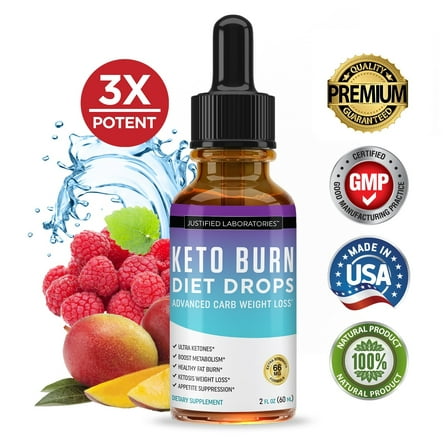 Keto Diet Drops Pills Supplement Burn Faster Ketosis Weight Loss Fat Burn Carb Blocker For Men & Women