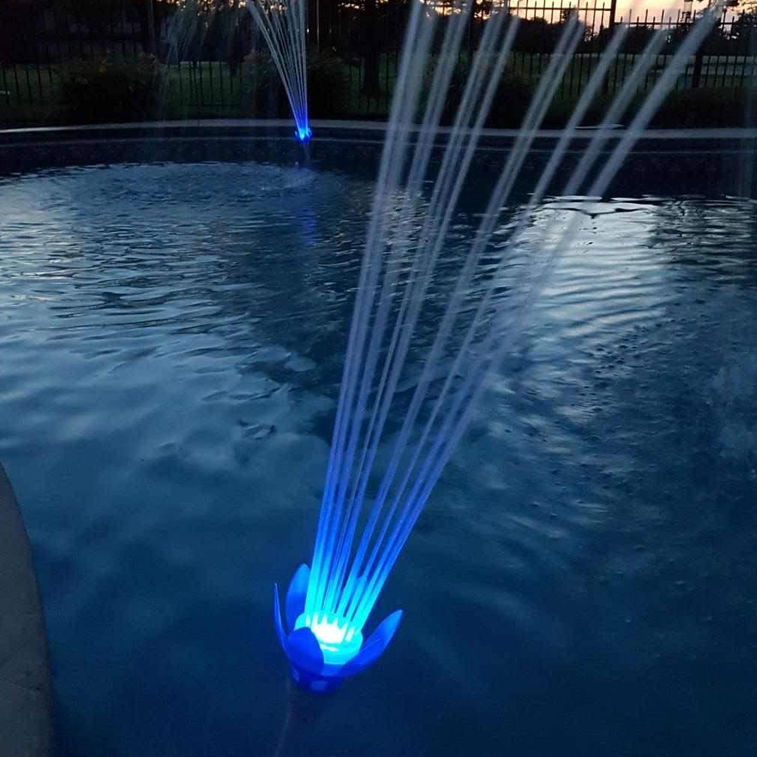 7V/3W Best Solar Fountain IP68 Waterproof Pools Fountains Colorful