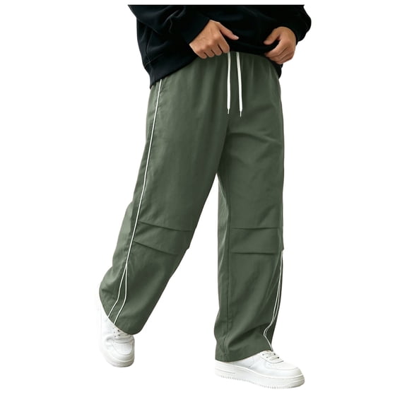 Akiihool Pants for Men Relaxed Men's Vintage Classic Fit Stretch Twill Pants AG,S